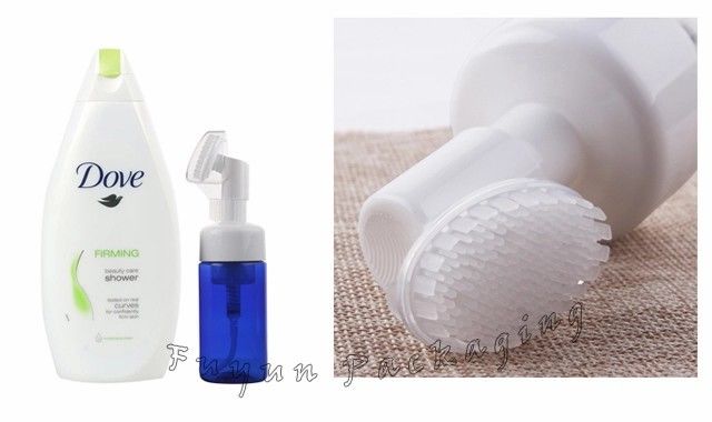 100ml Foamer Pump Bottles With Brush head For Facial Cleaner