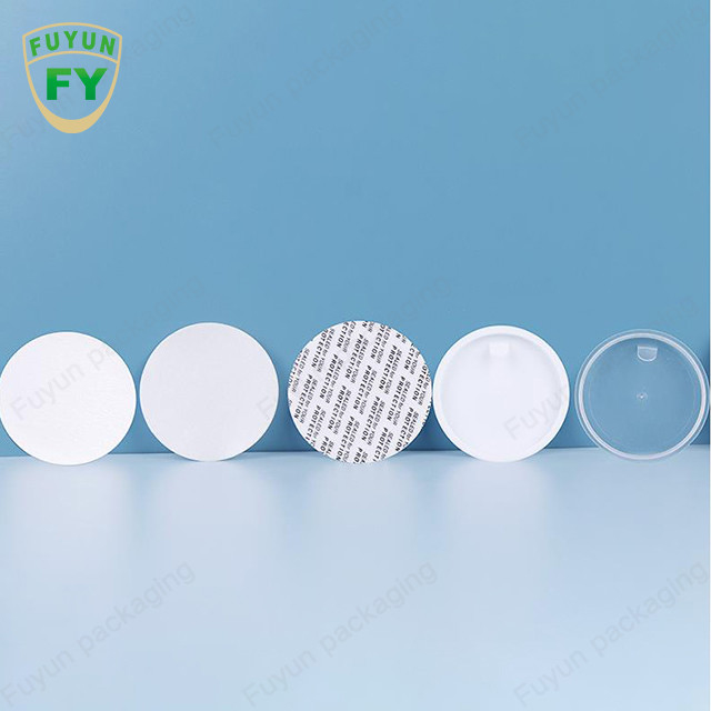 Fuyun 80ml 100ml 120ml 흰색 투명 색상 두꺼운 바닥 벽 애완 동물 플라스틱 크림 항아리 컬러 캡