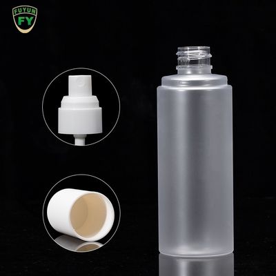 Refillable Frosted Clear Plastic Pump Bottles Travel Size Screen Printing Surface
