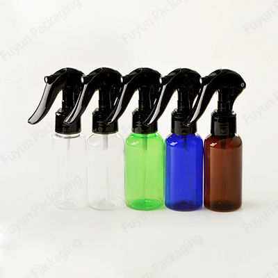 노즐 트리거 캡이 있는 50ml 투명 흰색 플라스틱 스프레이 병