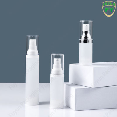 피부 관리를위한 도매 50ml 빈 여행 미니 진공 클리어 라운드 에어리스 로션 크림 플라스틱 병