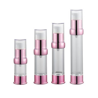 도매 15ml 30ml 40g 50ml 빈 여행 미니 진공 클리어 라운드 에어리스 로션 크림 플라스틱 병 스킨 케어