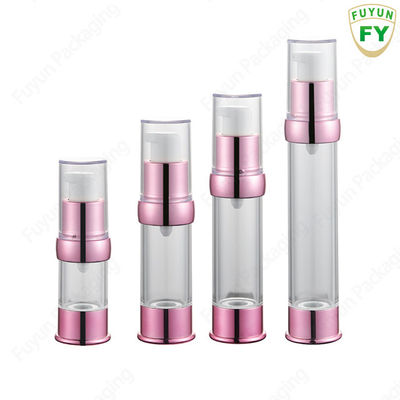 도매 15ml 30ml 40g 50ml 빈 여행 미니 진공 클리어 라운드 에어리스 로션 크림 플라스틱 병 스킨 케어