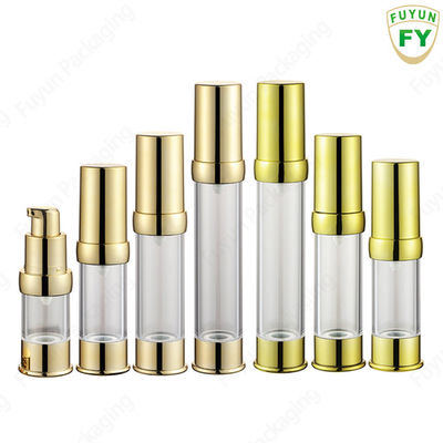 도매 15ml 30ml 40g 50ml 빈 여행 미니 진공 클리어 라운드 에어리스 로션 크림 플라스틱 병 스킨 케어