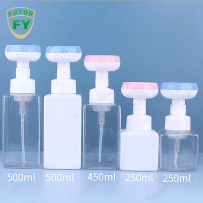 500ml 비누 거품 펌프 병 광장 빈 발 꽃 머리 병