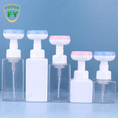 500ml 비누 거품 펌프 병 광장 빈 발 꽃 머리 병