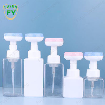 500ml 비누 거품 펌프 병 광장 빈 발 꽃 머리 병
