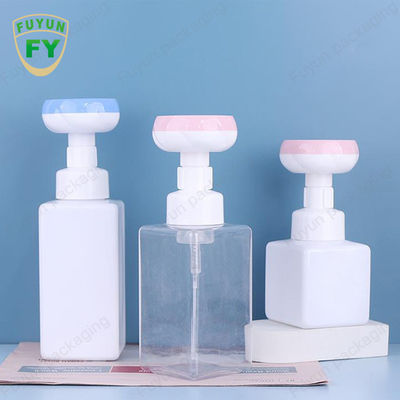 500ml 비누 거품 펌프 병 광장 빈 발 꽃 머리 병