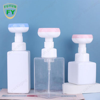 500ml 비누 거품 펌프 병 광장 빈 발 꽃 머리 병