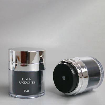 모자 화장용 진공 포장을 가진 50ml 백색 까만 모이스처라이저 답답한 펌프 유화액 단지