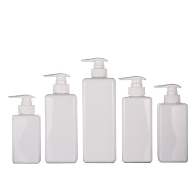 12.5oz 500ml 흰색 투명 플라스틱 샴푸 병 로고 인쇄