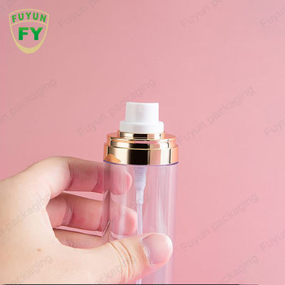 금 모자 빈 애완 동물 살포 병 50ml 원통 모양 화장용 포장