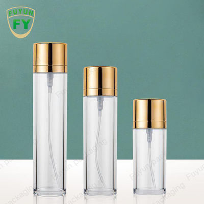 금 모자 빈 애완 동물 살포 병 50ml 원통 모양 화장용 포장