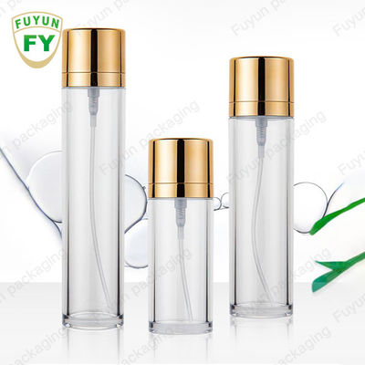 금 모자 빈 애완 동물 살포 병 50ml 원통 모양 화장용 포장