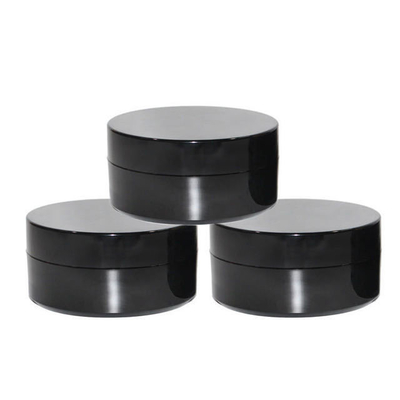 Fuyun 100ml/100g/3.4oz cosmetic packaging clear black pet plastic cream jar with plastic lid