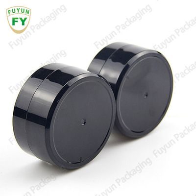Fuyun 100ml/100g/3.4oz cosmetic packaging clear black pet plastic cream jar with plastic lid