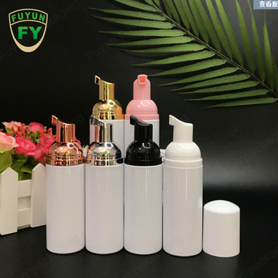 명확한 모자를 가진 30ml 50ml 80ml 금 거품 펌프 병