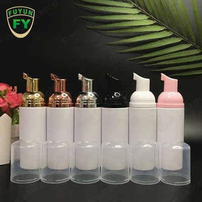명확한 모자를 가진 30ml 50ml 80ml 금 거품 펌프 병