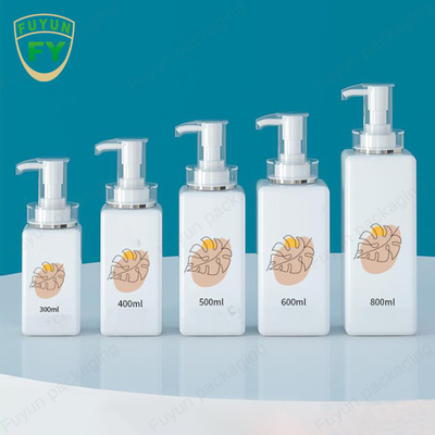 명확한 백색 정연한 샴푸 펌프 분배기 병 300ml 400ml 600ml 800ml