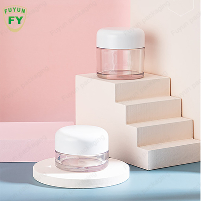 백색 모자 30ml 50ml를 가진 플라스틱 빛나는 손 눈 얼굴 스킨케어 크림 단지