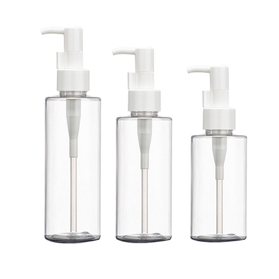 바디 오일 용 160ml 200ml 투명 PET 플라스틱 펌프 병