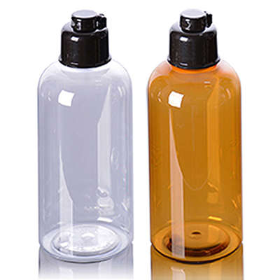 까만 모자를 가진 156mm 고도 빛나는 짜기 토너 플라스틱 병