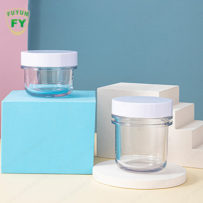 1.69oz 3.38oz 두껍게 하기 명확한 플라스틱 포장 단지 똑바른 측