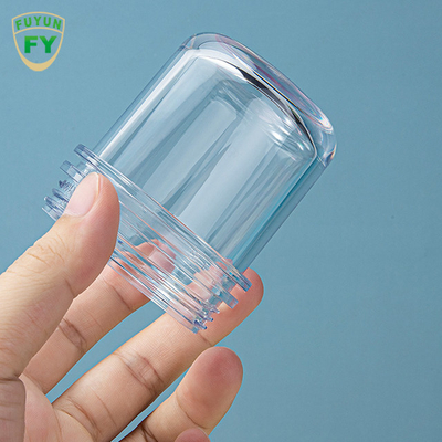 1.69oz 3.38oz 두껍게 하기 명확한 플라스틱 포장 단지 똑바른 측