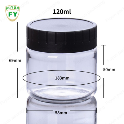 백색 모자를 가진 60ml 100ml 스킨케어 플레스틱 포장 단지